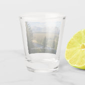 ジャクソンホール山脈と川 ショットグラス (裏面)