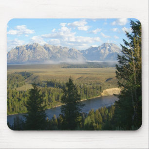 ジャクソンホール山脈と川 マウスパッド