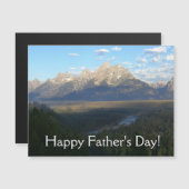 ジャクソンホール山脈の父の日カード (正面/裏面)