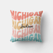 ジャクソンミシガンピローリプレースレインボー クッション (正面)