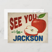 ジャクソンミシシッピアップル – ヴィンテージトラベル ポストカード (正面/裏面)
