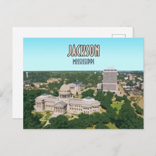 ジャクソンミシシッピーキャピタルダウンタウン ポストカード (正面/裏面)