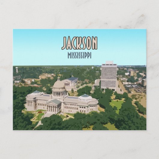 ジャクソンミシシッピーキャピタルダウンタウン ポストカード (正面)