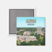 ジャクソンミシシッピーキャピタルダウンタウン マグネット (正面/裏面)