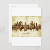 ジャクソンミシシッピー街並み インビテーションポストカード (正面/裏面)