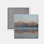 ジャクソンレイクダムリフレクションイングランドテトンパーク マグネット (正面/裏面)