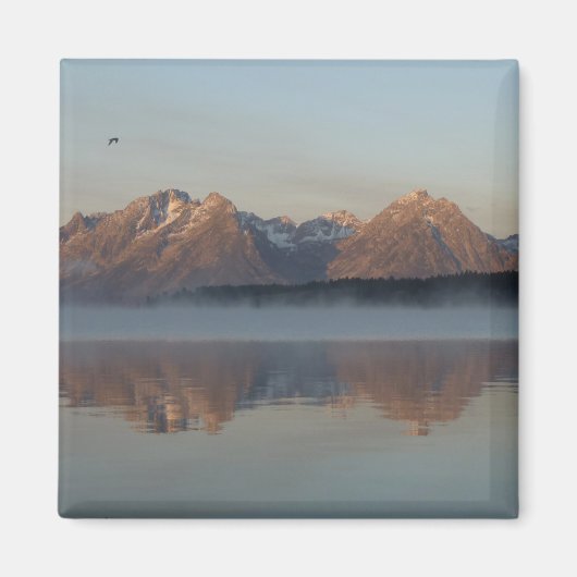 ジャクソンレイクダムリフレクションイングランドテトンパーク マグネット (正面)