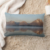 ジャクソンレイクダムリフレクションイングランドテトンパーク ランバークッション (ブランケット)