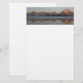 ジャクソンレイクダムリフレクションイングランドテトンパーク 便箋 (正面/裏面)