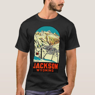 ジャクソンワイオミンヴィンテージトラベルデカール Tシャツ