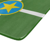 ジャクソン市国旗（ミシシッピ） カッティングボード (角)