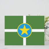 ジャクソン市国旗（ミシシッピ） カード (スタンド正面)