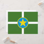 ジャクソン市国旗（ミシシッピ） カード (正面/裏面インサイチュ)