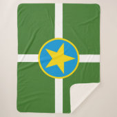 ジャクソン市国旗（ミシシッピ） シェルパブランケット (正面)