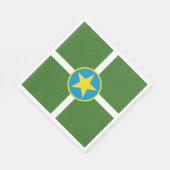 ジャクソン市国旗（ミシシッピ） スタンダードランチョンナプキン (角)