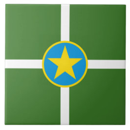 ジャクソン市国旗（ミシシッピ） タイル