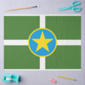 ジャクソン市国旗(ミシシッピ) 薄葉紙 (クラフト)