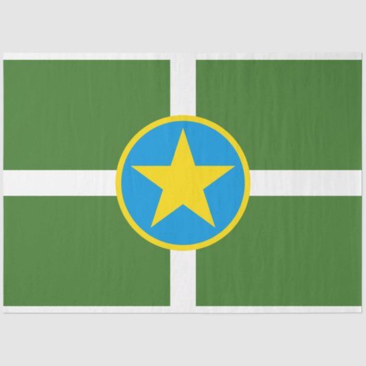 ジャクソン市国旗(ミシシッピ) 薄葉紙 (正面)