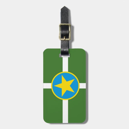 ジャクソン市旗,ミシシッピ州ラゲッジタグ ラゲッジタグ (正面縦)