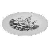 ジャクソン正方形のセントルイスのカテドラルニュー・オーリンズ カッティングボード (角)