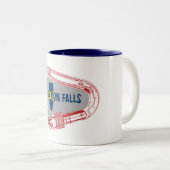 ジャクソン滝イリノイ登山カラビナー ツートーンマグカップ (正面右)