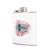 ジャクソン滝イリノイ登山カラビナー フラスク (左)