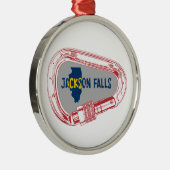 ジャクソン滝イリノイ登山カラビナー メタルオーナメント (右)