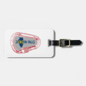 ジャクソン滝イリノイ登山カラビナー ラゲッジタグ (正面横)