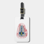 ジャクソン滝イリノイ登山カラビナー ラゲッジタグ (正面縦)