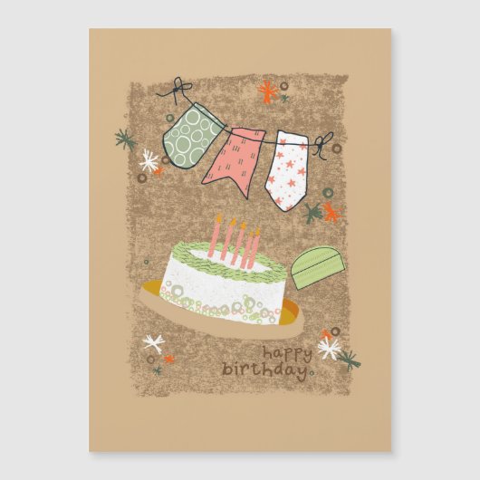 ジャクソン誕生日 マグネット招待状 (正面)