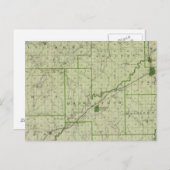 ジャクソン郡の地図 ポストカード (正面/裏面)