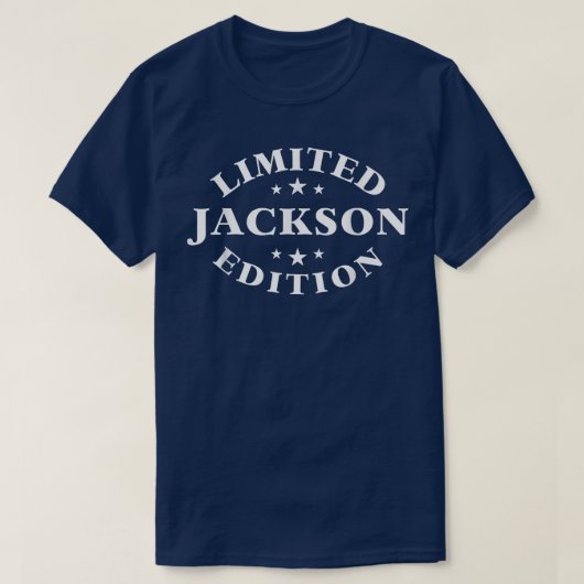 ジャクソン限定版ジャクおもしろいソパーソナライズされたー Tシャツ (デザイン正面)
