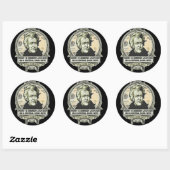 ジャクソン食べ物を与えステッカーセット終了 ラウンドシール (シート)