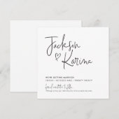 ジャクソン＆カリーナのためのカスタムデザイン【SAVE THE DATE】 招待状 (正面/裏面)