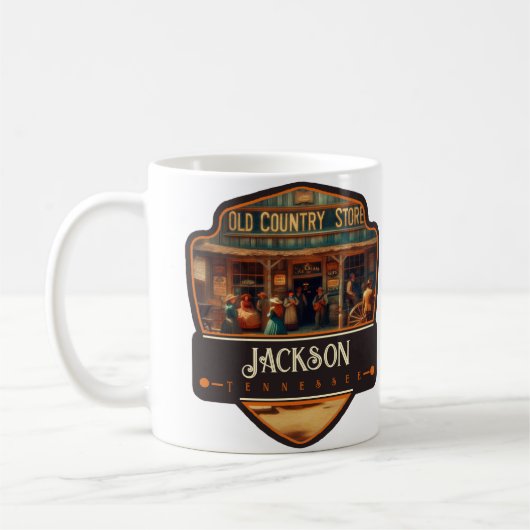 ジャクソン,テネシー州 | ビンテージ コーヒーマグカップ (左)