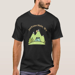 ジャクソン・ホール ワイオミング州 ハイキング 登山 キャンプ Tシャツ