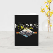 ジャクソン・ホール ワイオミング グランド・ティトン山脈 ヴィンテージ カード (黄色い花)