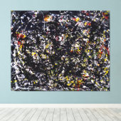 ジャクソン・ポロック - 6号 - 1949年 - アクション・ペインティング キャンバスプリント (インサイチュ (ウッドフロア))