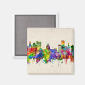 ジャクソン・ミシシッピーのスカイライン マグネット (正面/裏面)