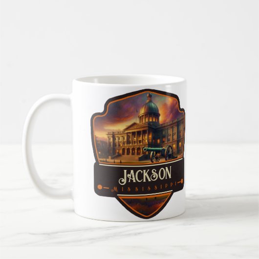 ジャクソン、ミシシッピ州 | ビンテージ コーヒーマグカップ (左)