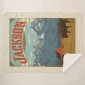 ジャクソン | ワイオミング シェルパブランケット (正面(横))