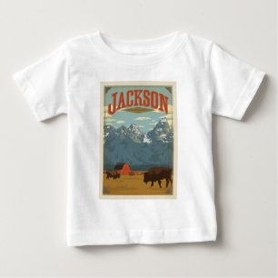ジャクソン ワイオミング ベビーTシャツ