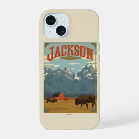 ジャクソン | ワイオミング iPhone 15ケース (裏面)