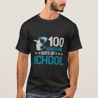 ジャクソーム日学校100日目キッズボーイズヴィンテージNo Tシャツ