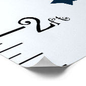 ジャクパーソナライズされたソン鯨/魚類成長図 ポスター (角)