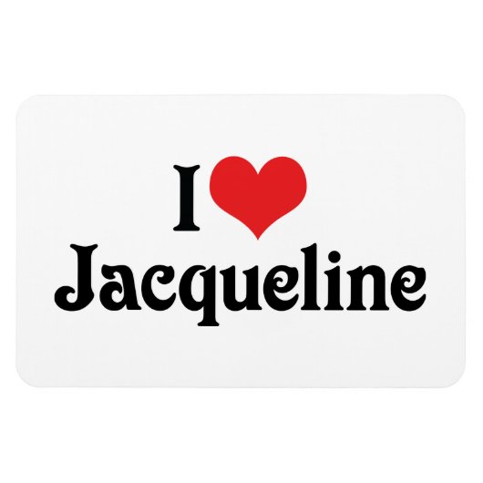 ジャクリーンが大好き マグネット (横)