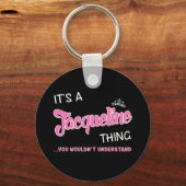 ジャクリーンって分かんないでしょ キーホルダー (正面)