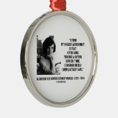 ジャクリーンケネディの比較的健全な引用文 メタルオーナメント (右)