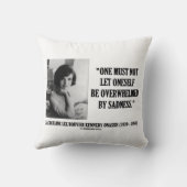 ジャクリーンケネディ悲しさによって圧倒されないため クッション (裏面)