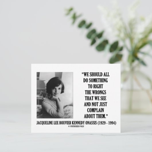 ジャクリーン・ケネディRight The Rong The Faulness引用文 (スタンド正面)